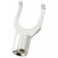 OEM Fork Terminals: Bare, #8 Stud Size, 12 AWG – 10 AWG Wire Range, Flanged Fork, 600 V (MPN 24C867)