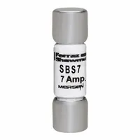 MERSEN Fuse: SBS Series, Midget, Fast-Acting, 7 A, 600 V AC, 13/32 in x 1 3/8 in, Non-Indicating (MPN SBS7)