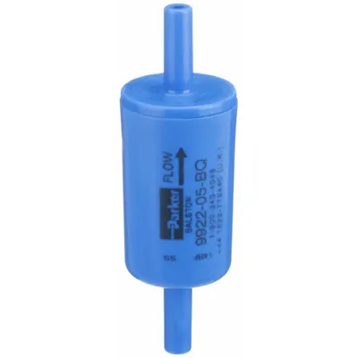 PARKER Compressed Air Filter: Polyvinylidene Fluoride, 1/4 in Tube, 0.01 micron - Disposable Compressed Air Filters