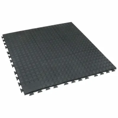 WEARWELL Interlocking Antifatigue Mat Tile: Interlocking Antifatigue Mat Tile, 1 ft x 3 ft - Wearwell Rejuvenator Interlocking Mat System
