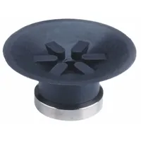 SMC Vacuum Pad: Flat with Ribs, w/o Adapter, 25 mm Pad Dia, Urethane Rubber, Brown, 60A (MPN ZP25CU)