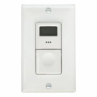 TORK Countdown Timer: 24 hr Max, 5 min Min, SPST, 120-277V AC, Wall Plate Included - Digital Programmable Timers with Wall Plates
