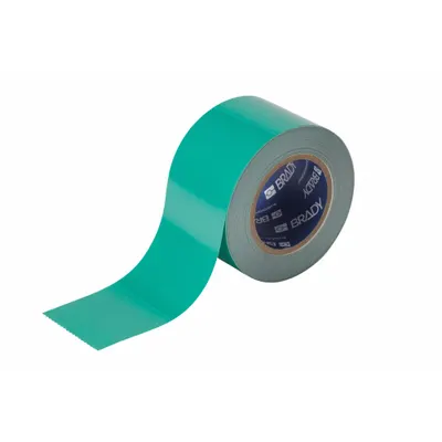 BRADY Floor Marking Tape: Gen Purpose, Solid, Green, 3 in x 100 ft, 8 mil Tape Thick - General Purpose Floor Marking Tape