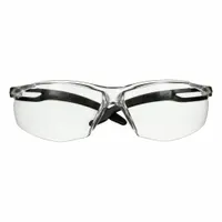 Frameless safety glasses with a clear frame and clear Scotchgard™ Anti-Fog lenses featuring Advanced Anti-Fog properties. Adjustable comfort-fit design for use in industrial environments requiring eye protection against airborne particles and impact hazards