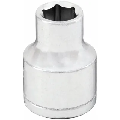 WESTWARD Socket: Metric, 3/8 in Drive Size, 7 mm Socket Size, 6-Point, Std, Chrome - 3/8" Drive Hand Sockets