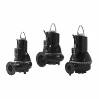 GRUNDFOS Sewage Ejector Pump: Cast Iron, Three Phase, 4 hp, 230 to 460V AC, 2 in Max. Dia. Solids (MPN 99030120)