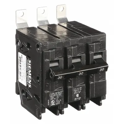 SIEMENS B330H Miniature Circuit Breaker - B Series, Bolt-On Siemens Miniature Circuit Breakers