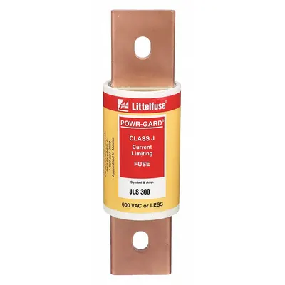 LITTELFUSE Fuse: JLS Series, Class J, Bolt-On Body, Fast-Acting, 300 A, 600 V AC - Fast-Acting Bolt-On Fuses