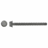 This heavy-duty hex-head screw anchor is designed for fastening into concrete, block, or brick. Made from Grade 410 stainless steel with a plain finish, it features a self-threading tip and is removable. Supplied in a 50-pack, the anchor has a 3/8 in diameter and 4 in overall length, with an external hex head for wrench installation