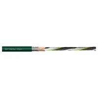 CHAINFLEX Servo Motor Cable: (4) 8 AWG (10)/(2) Shielded Twisted Pr 16 AWG (1.5), Green, PVC Jacket (MPN CF21-100150202)