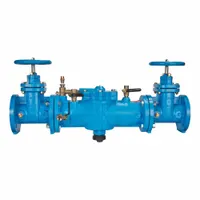 WATTS Backflow Preventor: LF009, with Flood Detection Sensor, Cast Iron, 3 in Pipe Size, Flange (MPN 3" LF009-NRS)