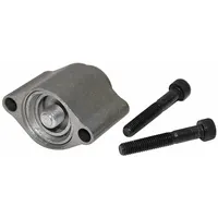 Hydraulic component with a three-position detent mechanism for holding a valve spool in selected positions. Used in hydraulic control systems to maintain stable operation until manual repositioning