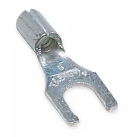 STA-KON Fork Terminals: Bare, #8 Stud Size, 22 AWG – 16 AWG Wire Range, Locking Fork, 600 V (MPN A18-8FL)