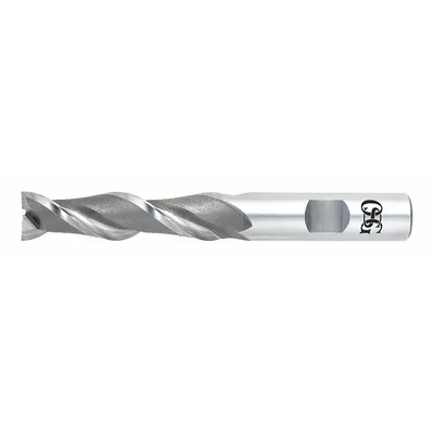 OSG Square End Mill: Cobalt, 2 Flute, 7/16" Mill Dia, 1-3/4" LOC, 3-3/4" OAL (MPN 5351000) - Cobalt Square End Mills for Aluminum