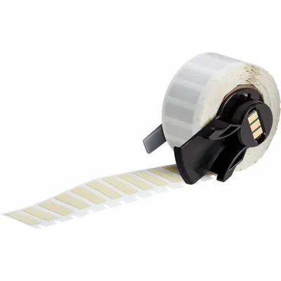 BRADY Pre-Cut Label Stock Roll: 3/4 in x 3/4 in, 3/4 in x 3/4 in, Polyimide - Brady Precut Label Rolls