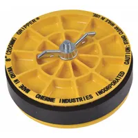 This inside-pipe plug is designed for sealing 8-inch pipes during pressure testing, maintenance, or repair. It features a natural rubber plug, an ABS plate, and a zinc handle with a wing-nut closure for manual tightening. No water fill port or hose is included
