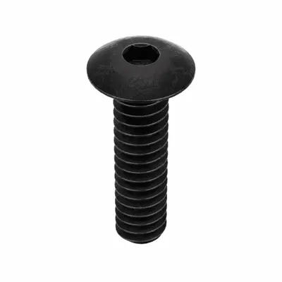 KERR LAKESIDE Socket Head Cap Screw: #10-24 Thread Size, 3/4 in Lg, Button, Black Oxide - Button Head Socket Cap Screws