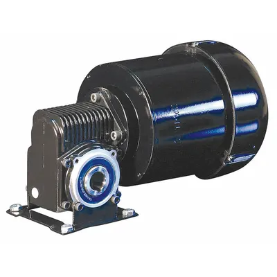 DAYTON AC Gearmotor: Right Angle, Hollow, 3-Phase, TEFC, 55 RPM, 130 in-lb Max Torque - Hollow Shaft Right Angle AC Gearmotors