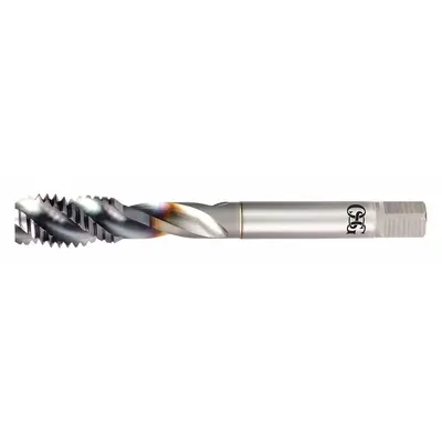 OSG Spiral-Flute Tap: M3.5x0.35, D3 / 4H-6H, 3 Flute, Bottoming Chamfer - Spiral-Flute Taps for Steel & Stainless Steel