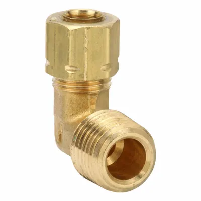 PARKER Self-Aligning Brass Compression Fitting Elbow - Self-Aligning Brass Compression Fittings
