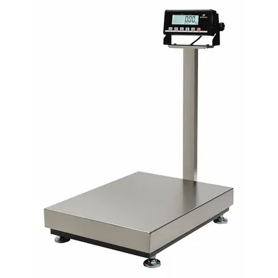 MEASURETEK Industrial Bench Scale: 19 3/4 in x 25 5/8 in, Column-Mounted - Bench Scales with Column-Mounted Indicator