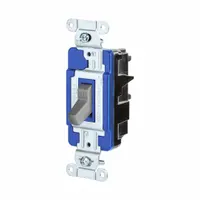 HUBBELL Wall Switch: Toggle Switch, 3-Way, Maintained, Gray, 120/277V AC, 15 A (MPN CSB315STGY)