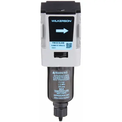 WILKERSON Compressed Air Filter: Particulate, 1/4 in NPT, 5 micron, 42 cfm - Wilkerson FRL Air Filters