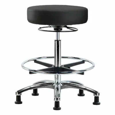 OEM Stool: Vinyl, Ht Range 25 1/2 in to 35 1/4 in, 17 in Seat Wd, 17 in Seat Dp - Vinyl Lab Stools