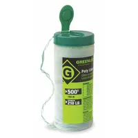 GREENLEE Poly Line: For EMT/IMC/Rigid Types, 500 ft Lg, 12 in Ht, 6 in Wd, 210 lbf Tensile Strength (MPN 430-500)