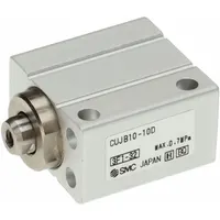 Compact Cylinder: 10 mm Bore Dia, 10 mm Stroke Lg, Non-Magnetic Piston, Basic Mount, Rotating Rod (MPN CUJB10-10S)