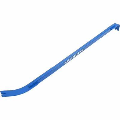 MARSHALLTOWN 10058 Flat Bar, 46 in, 1 in Width, 2 Nail Slots - Flat Bars