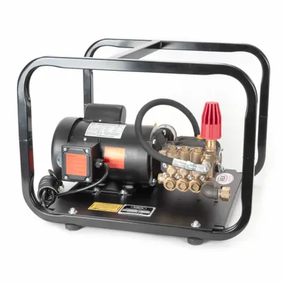 WHEELER-REX Hydrostatic Test Pump: 115/230V AC, 1 hp, 1,000 psi Max. Discharge Pressure - Roll-Cage Enclosed Electric Hydrostatic Test Pumps
