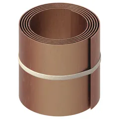 Copper Grade 110 shim stock in roll form, 6 inches wide by 100 inches long, 0.001 inch thick. Used for precision alignment, gap filling, and leveling in industrial machinery and equipment assemblies. Width tolerance +/-0.005 in, thickness tolerance +/-0.0003 in, length tolerance +3.000/-0.250 in.