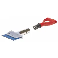 ROBERTS Scraper: Bld. Mat. Spring Steel, Hdl. Mat. Aluminum, Stiff, Straight Bld. Shape (MPN 10-195)