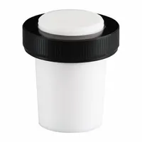 Stopper: PTFE, 45/50 Stopper Size, 2.75 in Overall Ht, Black, 0 Holes, 1 Stoppers Included (MPN CG-3002-L-45)