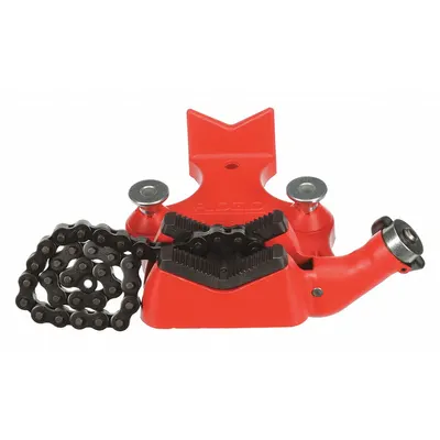 RIDGID Bench Chain Vise: 0.5 in – 8 in Pipe Size Range, 5 in Max Ht, 5 in Min Ht - Bench Chain Vises