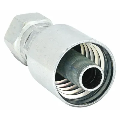 Parker 1JS43-6-4 Straight Hydraulic Hose Fitting - Parker Crimp Hydraulic Hose Fittings with ORS Connection