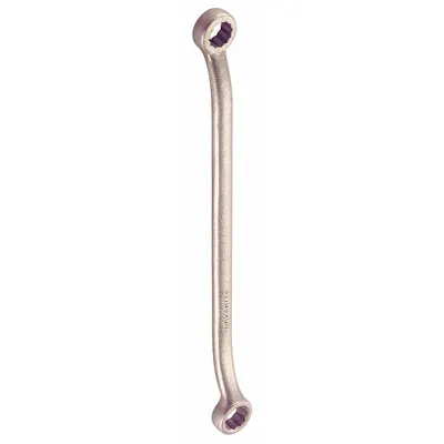 AMPCO Box End Wrench: Natural, 3/4 in_7/8 in Head Size, 12 1/4 in Overall Lg - SAE, Double End, 12-Point, Box End Nonsparking Wrenches