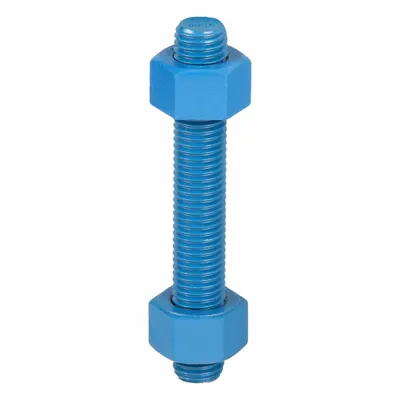 USA FASTENER Fully Threaded Stud: 3/4"-10 Thread Size, Steel, Grade B7, PTFE Coated - PTFE-Coated Fully-Threaded Rods & Studs
