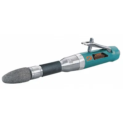 DYNABRADE Angle Grinder: 1 hp Horsepower, 18,000 RPM Max. Speed, 14 3/8 in Overall Lg - Air-Powered Straight Die Grinders