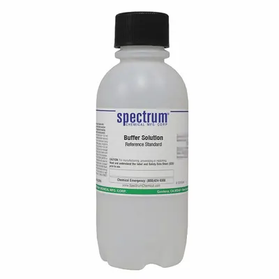 SPECTRUM Buffer - pH 1.68: Lab, 500 mL Volume, Liquid, pH 1.68 +/-0.01 @ 25°C, Plastic - pH Buffers