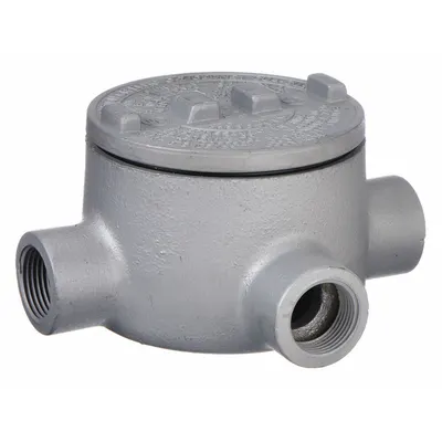 APPLETON ELECTRIC Conduit Outlet Body: Aluminum, GR, 1 1/4 in Trade Size, T Body - T Round Body - Tee Type