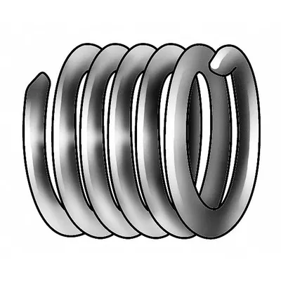 HELI-COIL Helical Insert: Tanged Tang Style, Free-Running, #10-32 Thread Size, Plain - Free-Running Tanged Helical Inserts