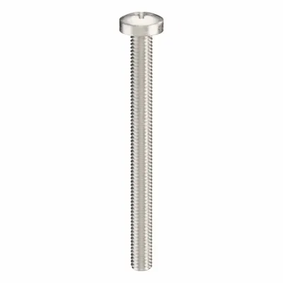 USA INDUSTRIALS Machine Screw: M6x1.00 Thread Size, 70 mm Lg, 316, Stainless Steel, Plain - Pan Head Machine Screws