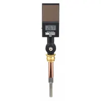 WEISS Digital Solar-Powered Thermometer: 6 in Stem Lg, -50°F to 300°F /-40°C to 150°C, NPT (MPN DVU6)