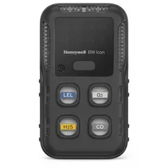 Multi-gas detector for personal safety monitoring of sulfur dioxide in industrial environments. Features a black housing, lithium battery, and Bluetooth communication. Rated IP66/IP68 for dust and water ingress protection.
