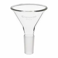Borosilicate Glass Powder Funnel, 104.8 mm, 48.11 mm Stem, Colorless (CG-1720-02)