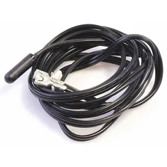 Replacement temperature sensor for HVACR systems. Used to monitor and regulate temperature for efficient heating and cooling in commercial and industrial applications. Designed as a direct replacement component for YORK equipment.