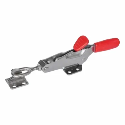 JW WINCO Latch Type Toggle Clamp: Horizontal, Includes Locking Handle - Oval-Head Latching Bolt Toggle Clamps