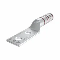 Compression Lug: For 2 AWG, Stranded Wire, 1/4 in Stud Size, Long, Copper Barrel (MPN YAZV2C2TC14FX)
